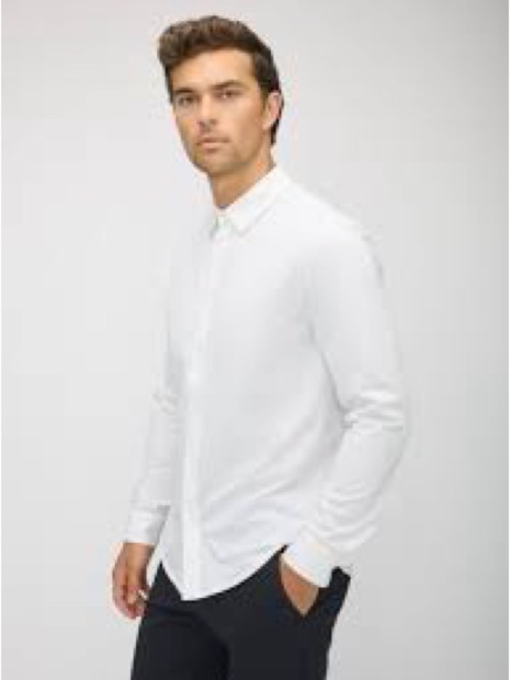 NWT Kit & Ace Tailored Standard Fit Plymouth Button Up Shirt White M